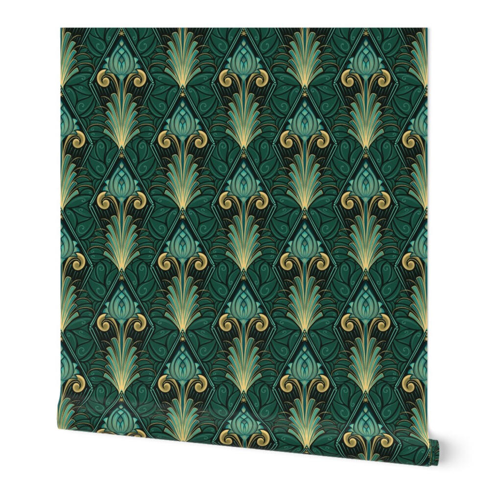 Art Deco Budding Lotus
