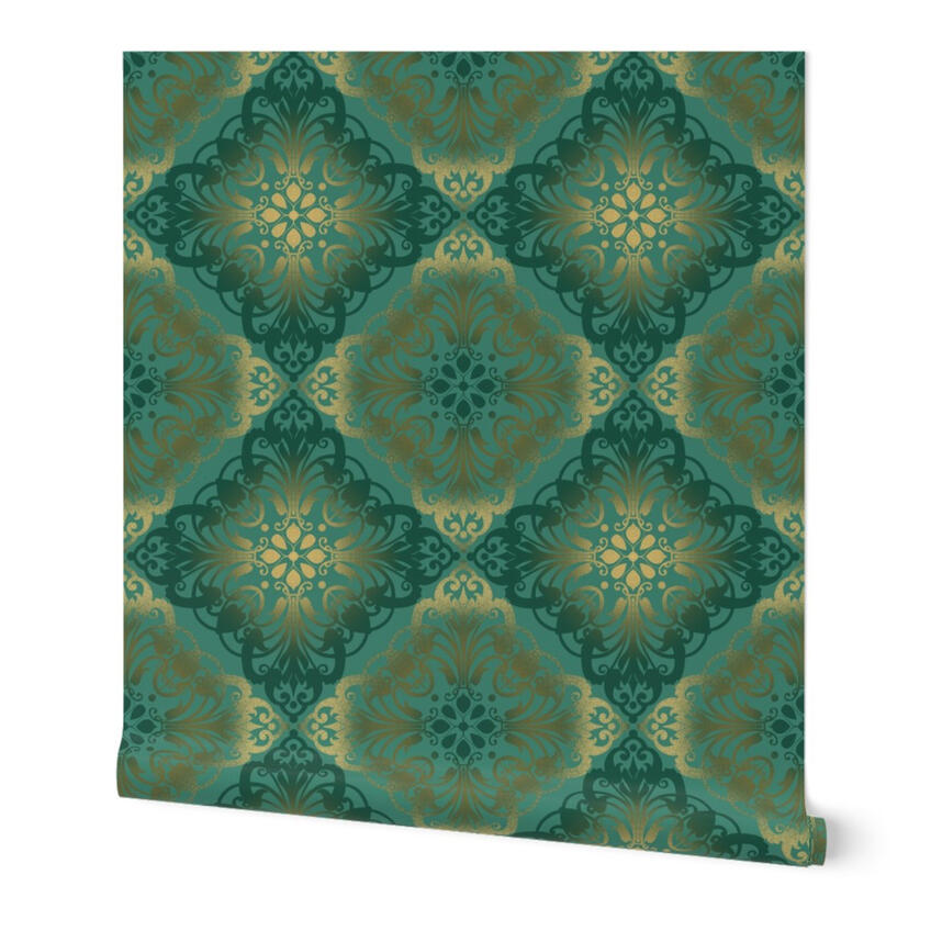 Teal and Gold